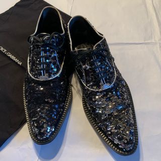 ドルチェアンドガッバーナ(DOLCE&GABBANA)のDOLCE&GABBANA  スパンコールシューズ(ローファー/革靴)