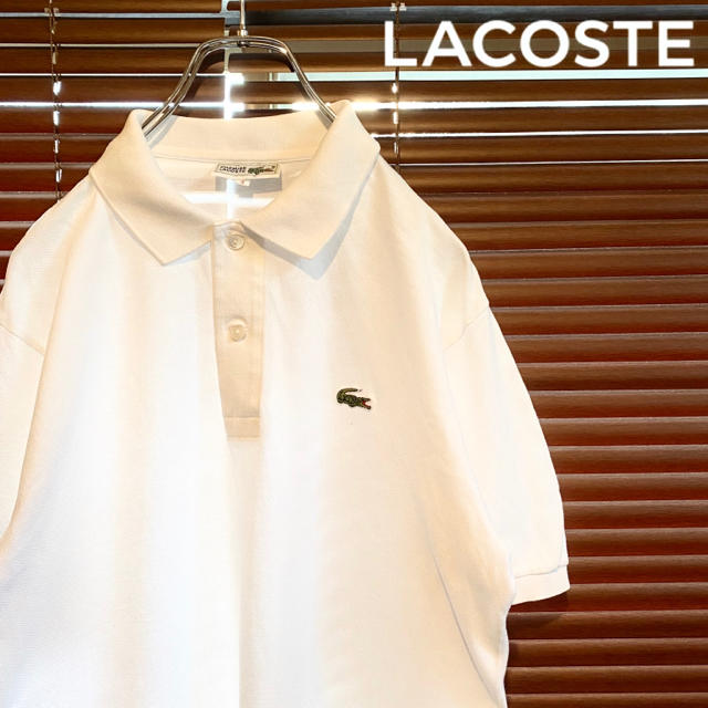 LACOSTE(ラコステ)のラコステ　ポロシャツ　白 メンズのトップス(ポロシャツ)の商品写真