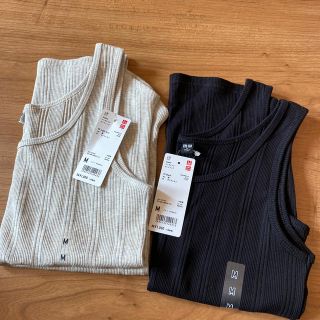 ユニクロ(UNIQLO)のランダム　リブ　タンクトップ(タンクトップ)