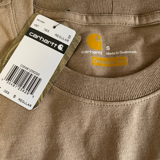 carhartt(カーハート)の【新品、未使用】カーハート　K87 定番　Tシャツ　半袖　Sサイズ　デザート メンズのトップス(Tシャツ/カットソー(半袖/袖なし))の商品写真