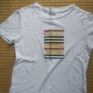 バーバリー(BURBERRY)のBURBERRY白Tシャツ(Tシャツ/カットソー)