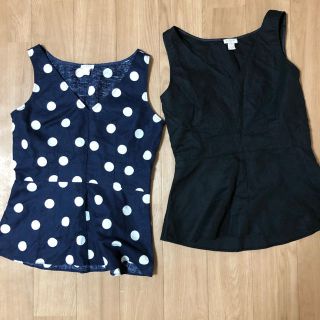 ジェイクルー(J.Crew)のj crew ジェイクルー　ノースリーブ　トップス　2枚セット(カットソー(半袖/袖なし))