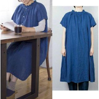 ネストローブ(nest Robe)のnest Robe 家じかん リネン ワンピース ネストローブ(ロングワンピース/マキシワンピース)