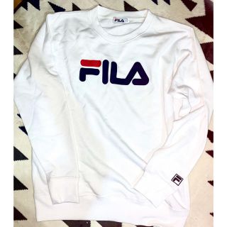 フィラ(FILA)のFILA トレーナー白　値下げ(スウェット)