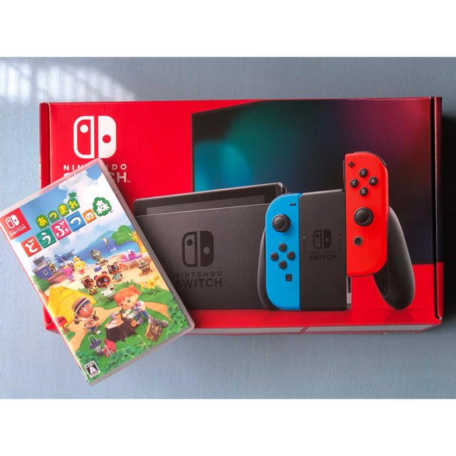 Nintendo Switch ネオン あつ森ソフト セット 中古 Nintendo Switch ネオン あつ森ソフト セット 中古