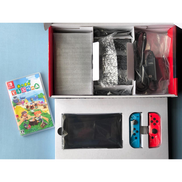 Nintendo Switch ネオン あつ森ソフト セット 中古 Nintendo Switch ネオン あつ森ソフト セット 中古