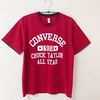 コンバース(CONVERSE)のメンズトップス コンバース　LサイズTシャツ　赤色(Tシャツ/カットソー(半袖/袖なし))