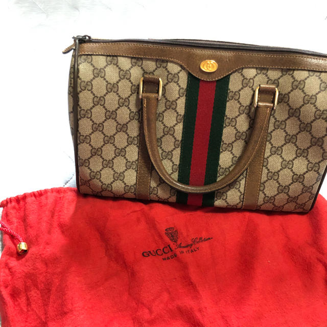 Gucci(グッチ)のGUCCI オールドグッチ　シェリーライン　ボストン レディースのバッグ(ボストンバッグ)の商品写真