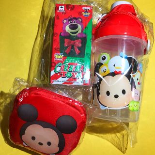 ディズニー(Disney)の【オマケ付き新品！】ツムツム水筒＆エコバッグ★2個セット(水筒)