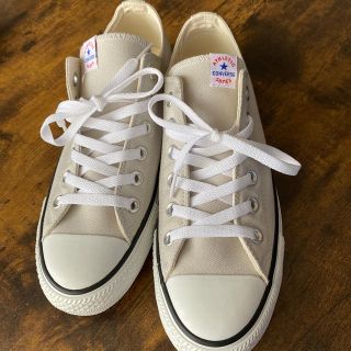 コンバース(CONVERSE)のコンバース　デッキ　シューズ　ライトグレー　25センチ(スニーカー)