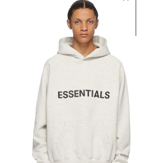 essentials Grey Heather PulloverHoodie