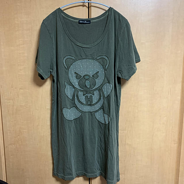 HYSTERIC GLAMOUR(ヒステリックグラマー)のHYSTERIC GLAMOUR Tシャツ　［KHAKI / カーキ］ レディースのトップス(Tシャツ(半袖/袖なし))の商品写真