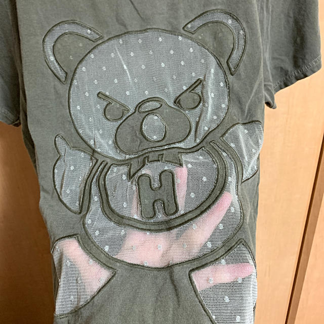 HYSTERIC GLAMOUR(ヒステリックグラマー)のHYSTERIC GLAMOUR Tシャツ　［KHAKI / カーキ］ レディースのトップス(Tシャツ(半袖/袖なし))の商品写真