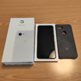 アンドロイド(ANDROID)の【美品】Google Pixel 3a パープリッシュ＆純正ケース(スマートフォン本体)