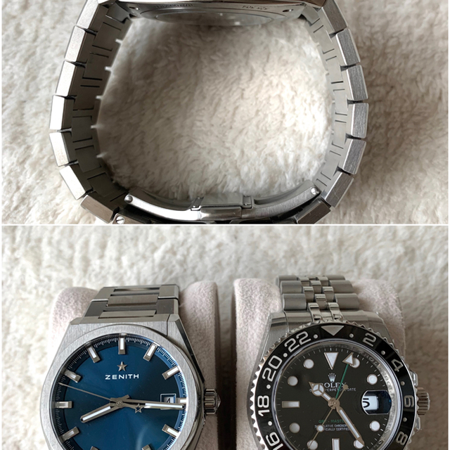 ZENITH(ゼニス)のメーカー保証2022年12月までゼニス　デファイ　クラシック　チタンブレスレット メンズの時計(腕時計(アナログ))の商品写真