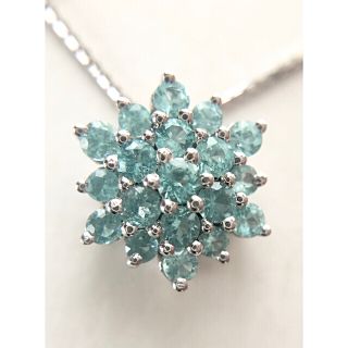 専用です！天然パライバトルマリン0.5ct ネックレス k18wg/k14wg(ネックレス)