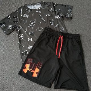 アンダーアーマー(UNDER ARMOUR)の新品！アンダーアーマーTシャツとハーフパンツ上下セット160(Tシャツ/カットソー)