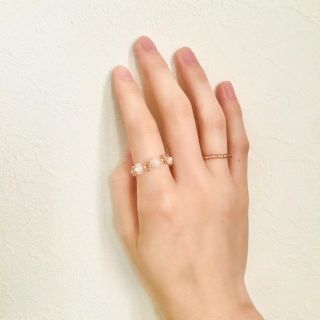 ハンドメイド　アクセサリー　ビーズリング(リング)