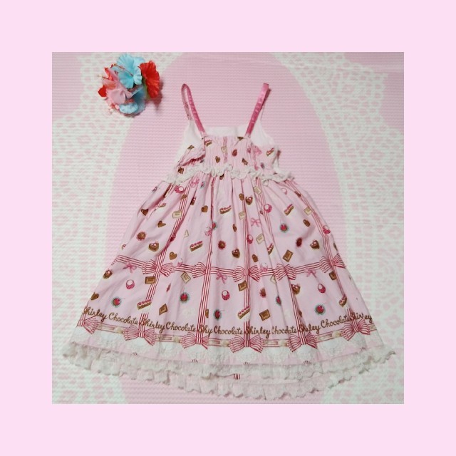 ♡1111♡シャーリーテンプル♡チョコレート✨プリント♡JSK♪♡140cm♡