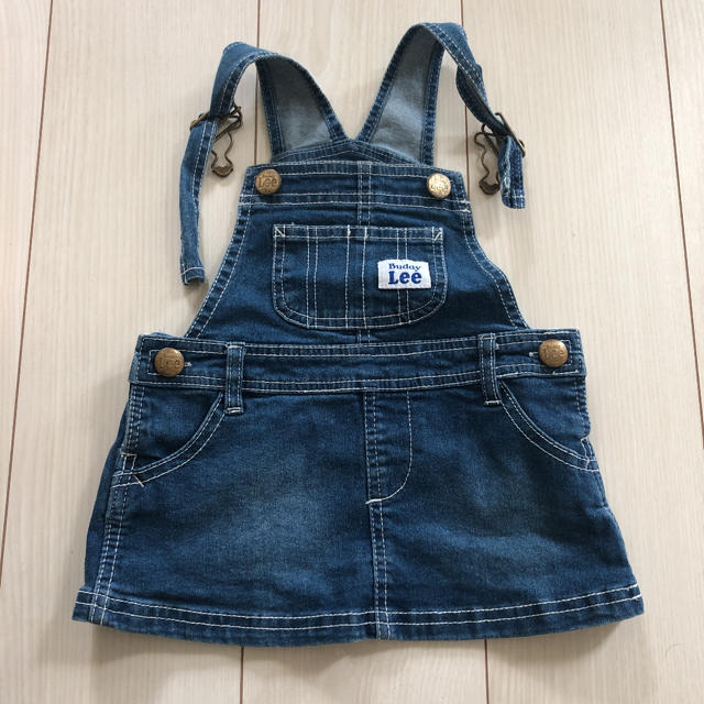 Buddy Lee(バディーリー)のBuddy Lee デニム ジャンパースカート 90 キッズ/ベビー/マタニティのキッズ服女の子用(90cm~)(スカート)の商品写真