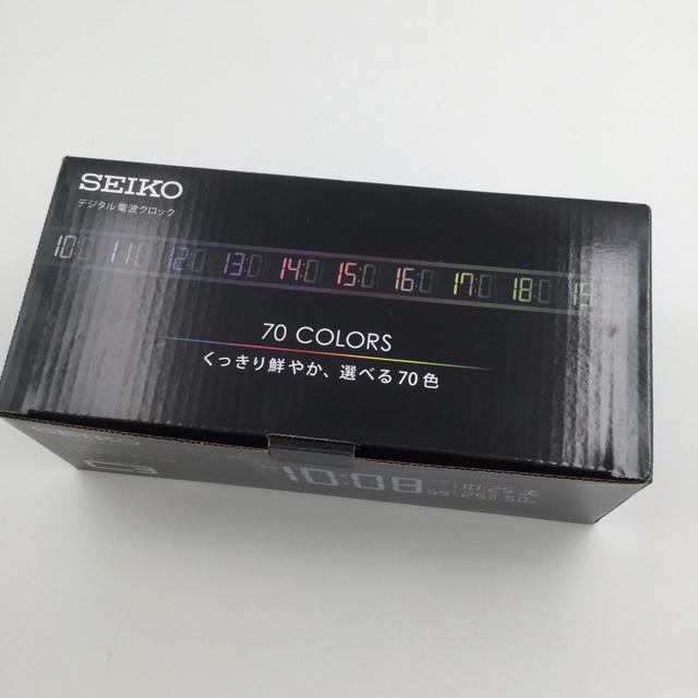 SEIKO(セイコー)の新品未使用セイコー クロックデジタル時計 C3 電波時計SEIKO DL305K インテリア/住まい/日用品のインテリア小物(置時計)の商品写真