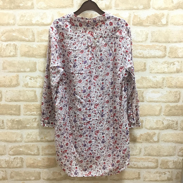 ZARA(ザラ)の[ZARA] 花柄薄手ロングトップス レディースのトップス(カットソー(長袖/七分))の商品写真