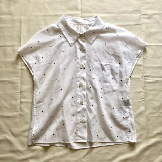 MARGARET HOWELL - マーガレットハウエル 水玉半袖シャツブラウス