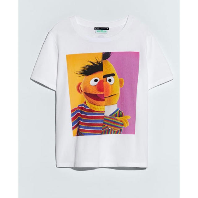 ZARA(ザラ)のZARA 【新品】セサミストリート　Ｔシャツ レディースのトップス(Tシャツ(半袖/袖なし))の商品写真