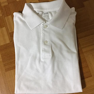 ユニクロ(UNIQLO)の✴︎お値下げ✴︎ユニクロ鹿の子ポロシャツ（ホワイト）(ポロシャツ)