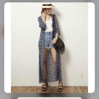 アングリッド(Ungrid)のungrid 花柄シフォンガウン(ロングワンピース/マキシワンピース)