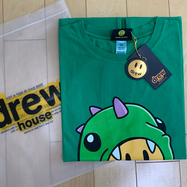 drew house Tシャツ L 怪獣 緑