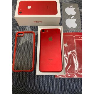 アイフォーン(iPhone)のiPhone7 128GB PRODUCT RED 美品 期間限定値下げ(スマートフォン本体)