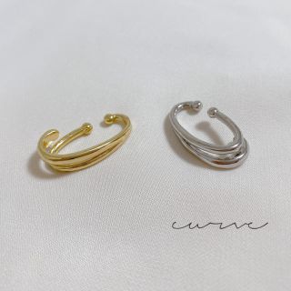 ナノユニバース(nano・universe)のcurve  earcuff  ○  gold  silver(イヤリング)