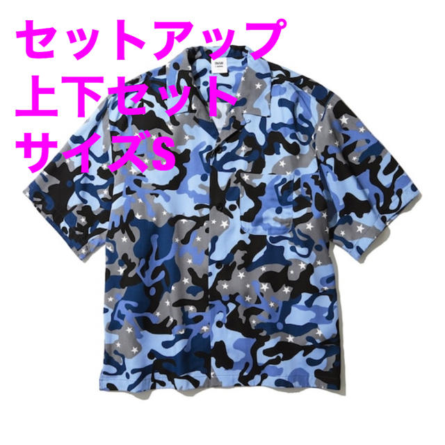 GU×SOPH オープンカラーシャツ(5分袖1MW by SOPH セットアップ