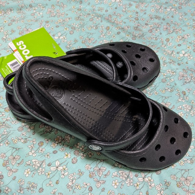 Crocs サンダル ブラック　22センチ　W6