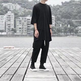 Rick Owens リックオウエンス Tシャツ 2枚組 半袖 カットソー 黒白