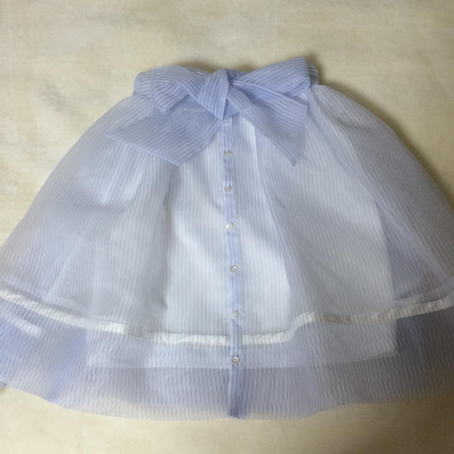 SNIDEL(スナイデル)のバックリボンオーガンジースカート レディースのスカート(ミニスカート)の商品写真