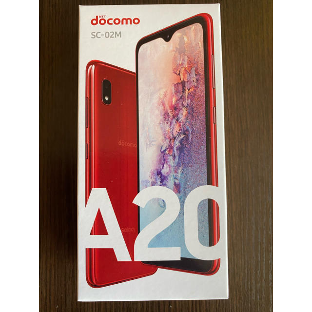 新品未使用 Galaxy A20 Red 赤