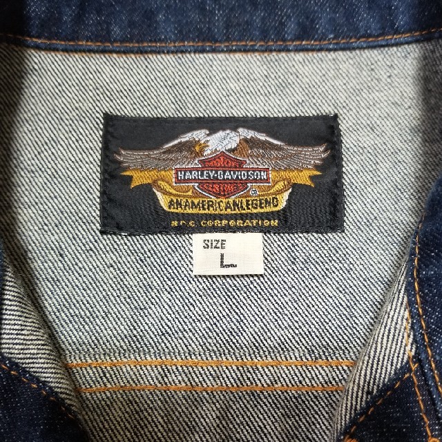 Harley Davidson(ハーレーダビッドソン)のデニムジャケット メンズのジャケット/アウター(Gジャン/デニムジャケット)の商品写真