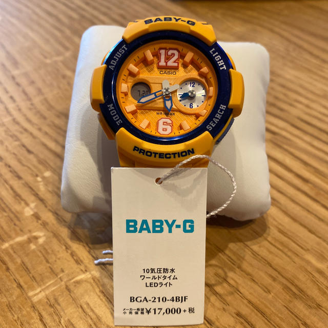 Baby-G(ベビージー)の[カシオ] 腕時計 ベビージー BGA-210-4BJF イエロー レディースのファッション小物(腕時計)の商品写真