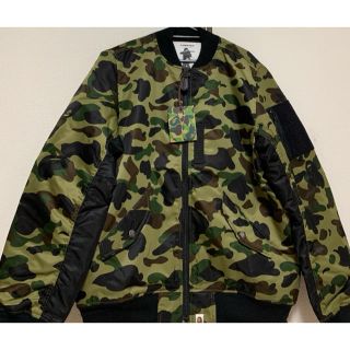 アベイシングエイプ(A BATHING APE)のA BATHING APE（アベイシングエイプ) ボンバージャケット BAPE(ミリタリージャケット)