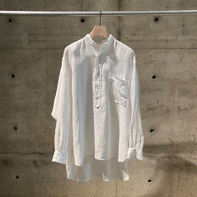 2色セット　comoli 20ss リネンwクロスプルオーバーシャツ コモリ