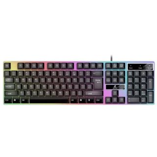 ゲーミングキーボード ゲーム 機械 キーボード カラフル LEDバックライト (PC周辺機器)