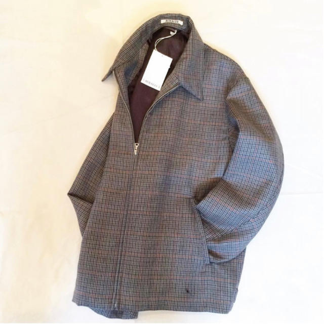 18aw auralee charcoal gunclub check