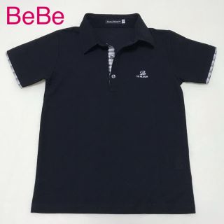 ベベ(BeBe)のポロシャツ　ブラック(Tシャツ/カットソー)