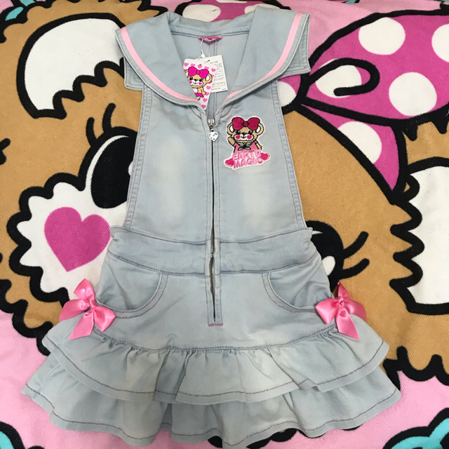 EARTHMAGIC(アースマジック)のセーラジャンスカ キッズ/ベビー/マタニティのキッズ服女の子用(90cm~)(ワンピース)の商品写真