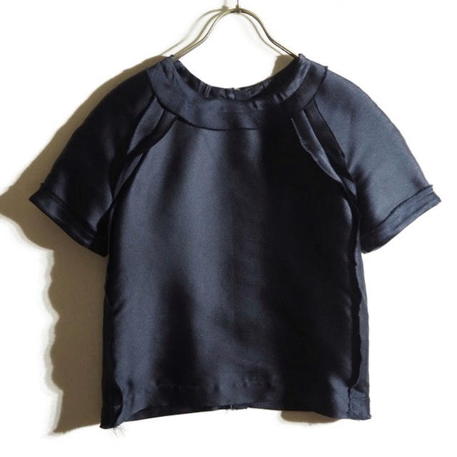 LANVIN - ☆美品 LANVIN ランバン 高級 サテンブラウス ネイビー 34の ... ★美品 LANVIN ランバン 高級 サテンブラウス ネイビー 34