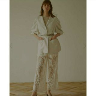 アメリヴィンテージ(Ameri VINTAGE)のアメリヴィンテージ　MEDI EMBROIDERY TULLE PANTS(カジュアルパンツ)