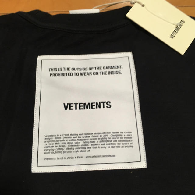 Vetements Inside out Tシャツ 確実正規品