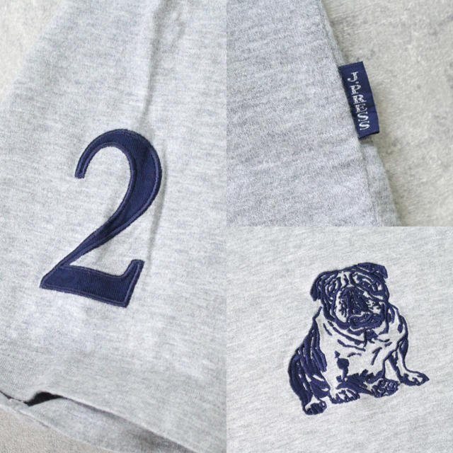 J.PRESS(ジェイプレス)のJ.PRESS ジェープレス ブルドッグ 犬 刺繍 アメカジ クラシック レア メンズのトップス(Tシャツ/カットソー(半袖/袖なし))の商品写真